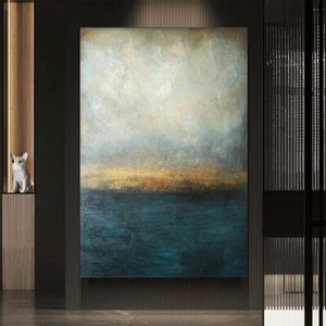 Large Hand-painted abstract oil Painting on canvas Home Wall Decor art 31*47in - Picture 1 of 6