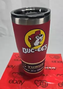 Bucees Buc-ee’s Beaver Red Freedom 20 oz Tumbler w/ Lid Yukon Stainless Steel - Picture 1 of 12