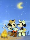 Disney Mickey Minnie Original Color Model Proof Production Cel Animation Art OBG