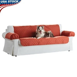 Reversible Quilted Sofa Protector 3-Piece Pet Friendly Furniture Cover Easy Care - Picture 1 of 10