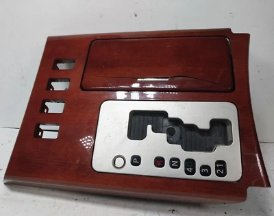 2004-2007 Infiniti QX56 Shifter Trim Bezel Cup Holder Wood Grain - Image 1 of 4