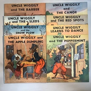 VINTAGE LOT | 8-Piece UNCLE WIGGILY story books 3600A-H - Picture 1 of 1