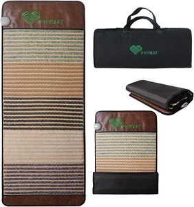PHYMAT Infrared Gemstone Heat Therapy Mat Soft for Bed 59x23.6 inch - Picture 1 of 9
