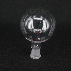 500ml Quickfit 24/29 Socket Lab Glass Flask Round Bottom Single Short Neck Ware - Picture 1 of 4