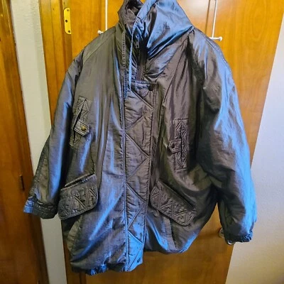 Vintage Spencer Douglas Puffer Gray Coat Women's Size Large (C) - Image 1 of 4