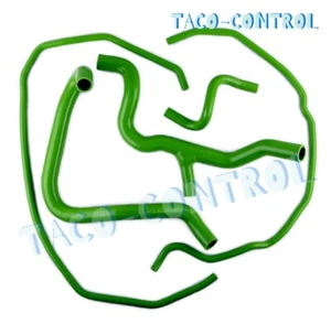 Pipe For 2005-2012 Ford Focus Mk2 ST225 Silicone Radiator Coolant Hose Kit Green - Foto 1 di 17