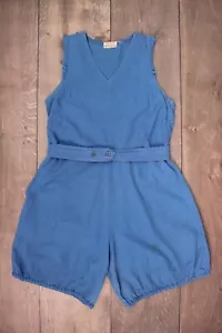 VTG Women's 30s 40s Blue Athletic Gym Romper 1930s 1940s Aldrich & Aldrich - Picture 1 of 12