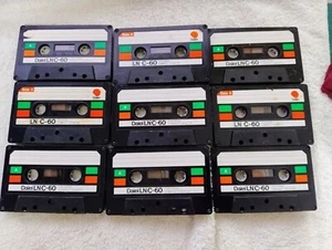 Daiei LN C-60 x 9 Blank Cassette Tapes - Picture 1 of 4