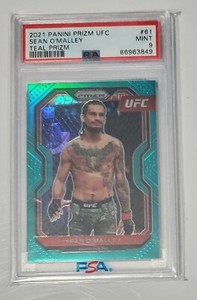 2021 PANINI PRIZM UFC SEAN O'MALLEY TEAL PRIZM DEBUT /49 PSA 9 LOW POP