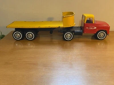 Tru Scale Vintage Pressed Steel Toy Semi Truck KA-76 - Image 1 of 4