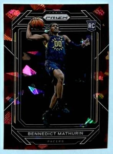 2022-23 Panini Prizm Bennedict Mathurin RC #254 Red Ice Pacers - Bild 1 von 2