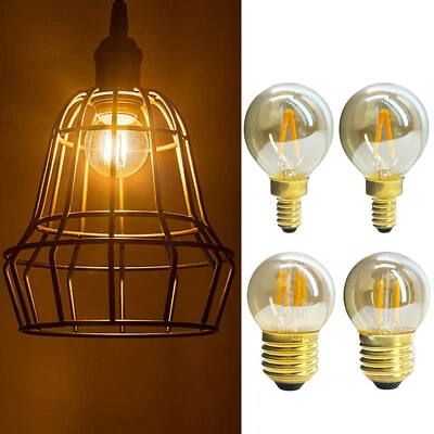 G40 Led Filament Globe Light Bulbs 220V 110V Edison 360 Beam Lampada Warm Yellow - Image 1 of 4