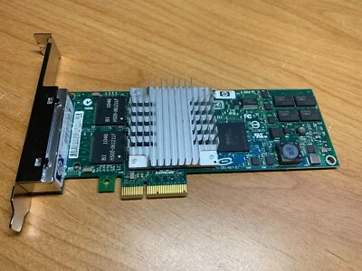 Adaptador de servidor HP NC364T PCIe x4 Quad Gigabit HSTNS-BN26 436431-001 alto perfil Foto 1 de 4