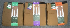 Pantalón forrado de lana Orvis para hombre color tostado elige tu talla 38x30, 40x30 o 42x30 nuevo con etiquetas - Imagen 1 de 12