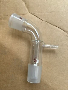 1 pieza avance al vacío avance de destilación curvado con oliva de aspiración NS 29 - Imagen 1 de 4