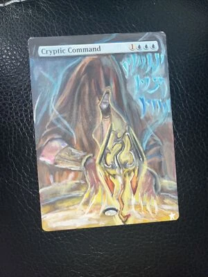 Cryptic command Izzet Star Alters Skyrim hand painted personal Commission mtg - Image 1 of 2