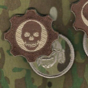 US AFSOC TACP JTAC CCT FOWARD CONTROL DE COMBATE CCT vêlkrö 2" CAMUFLAJE 2 PIEZAS: GEAR SKULL - Imagen 1 de 12