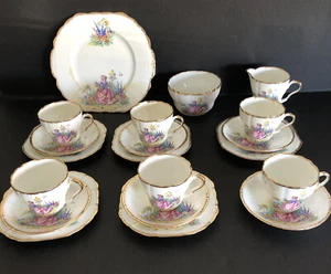 Melba Bone China Set Fine Grade Vintage - Picture 1 of 8