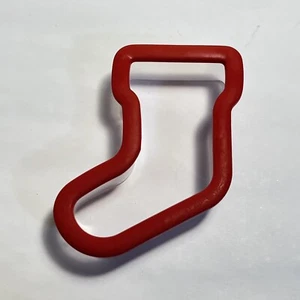 "Cortador de galletas rojo plástico transparente agarre cómodo 1"" de profundidad" - Imagen 1 de 12