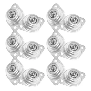 12 Pcs Universal Ball Bearings Small Appliance Wheels Mini Caster - Picture 1 of 12