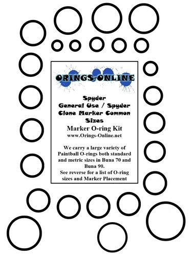 Spyder MR1 Paintball O-Ring Rebuild Kit - Complete Seal Replacement  2 4 Full Rebuilds W 601527 - Foto 7