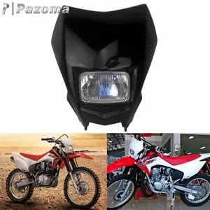 Motorcycle Supermoto Headlight Black For Honda CRF150F CRF230F 2015-2020 CRF230L - Picture 1 of 6