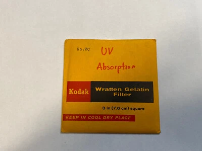 KODAK WRATTEN GELATIN FILTER NO. 2C 3" /7.6cm Square unopened - Image 1 of 2