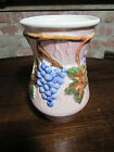 Diana Grapevine Embossed Vase Australian Pottery Studio Ceramics Retro Artist