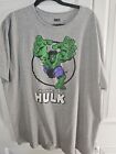 The Incredible Hulk Men's T-Shirt  Gray  Marvel Comics Size 3 XL