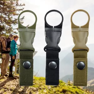 Outdoor Tactical Kettle Water Bottle Buckle Backpack Hanging Hook Clip Carabiner - Picture 1 of 16