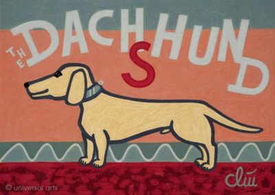 JACQUELINE DITT - The Dachshund 2018 Gemälde Bilder Dackel Hund - Bild 1 von 2