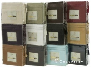 1800 Collection 4-teiliges Bettlaken-Set in verschiedenen Farben und Größen erhältlich - Bild 1 von 18