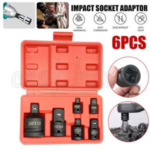 6pc 3/4-1/4" Impact Socket Adaptor Set Ratchet Drive Reducer Convertor Increaser - Picture 1 of 12