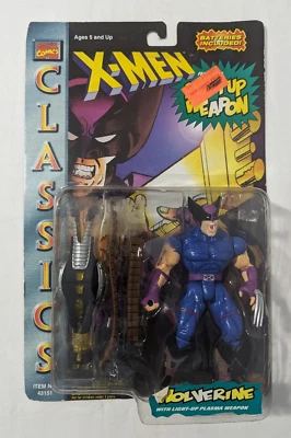 Marvel Classics X-Men Wolverine con arma de plasma iluminada, ToyBiz 1996 Foto 1 de 4