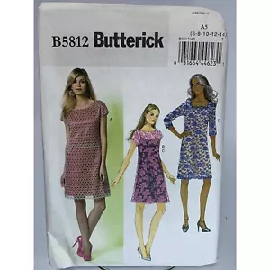 Kleid & Slip Größe 6-14 B5812 ungeschnittenes Nähmuster Butterick - Bild 1 von 2