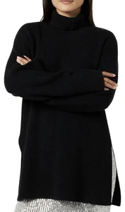The Drop Damen Camilla Drop Shoulder Rollkragen Schwarz Gr. XL Neu mit Etikett Herbst Winter - Bild 1 von 7