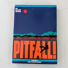Pitfall (Colecovision, 1984) Box, Manual, Catalog, & Cartridge -Tested & Working
