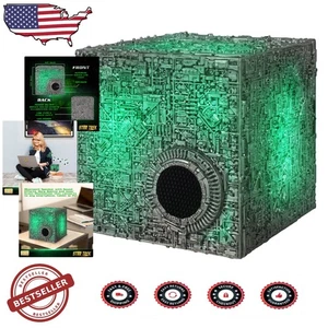Massive Audio Star Trek Borg Cube, Altavoz Bluetooth 4.5", Iluminación Verde - Imagen 1 de 9