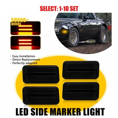 Luz marcadora lateral LED roja trans ámbar/trans 70-81 Pontiac Firebird 5963135 4-40x Foto 1 de 4