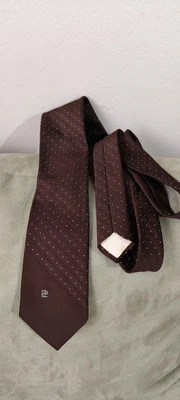 Pierre Cardin Paris Vintage Classic style Brownn Neck Tie Foto 1 de 3