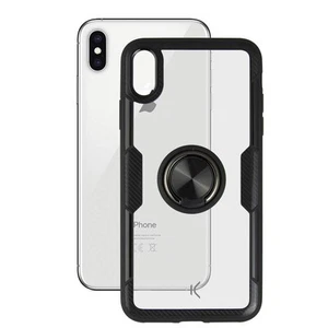 KSIX Smart Your Tech Coque iPhone XS MAX, Étui Semi-Rigide Magnétique Support Voiture, Tra - Photo 1 sur 4
