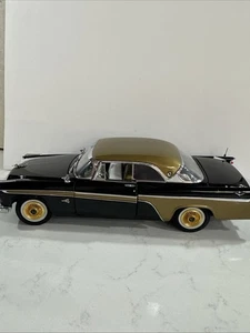 DANBURY MINT 1956 DESOTO ADVENTURER BLACK/GOLD SCALE 1:24 New In BOX - Picture 1 of 11