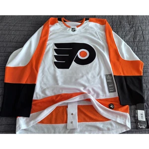 Neu mit Etikett Authentic Adidas Pro NHL Philadelphia Flyers weiß-orange Heimtrikot 50 neu - Bild 1 von 16