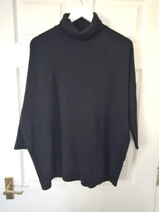 COS Sweatshirt Oversize Gr. XS schwarz Rollkragen Fledermaus Baumwolle & Elasthan  - Bild 1 von 7