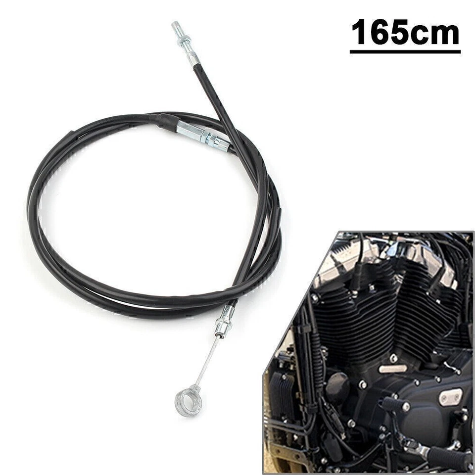 Cable de línea de embrague negro 165 cm para motocicleta Harley Sportster XL1200 XL883 Foto 1 de 4