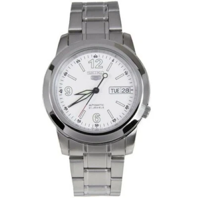 New Seiko 5 Automatic SNKE57 SNKE57K1 Men's Day Date White Dial Watch - Image 1 of 4