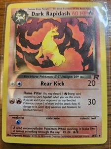 Dark Rapidash Vintage WOTC Team Rocket Unlimited 44/82 Great Condition - Picture 1 of 2