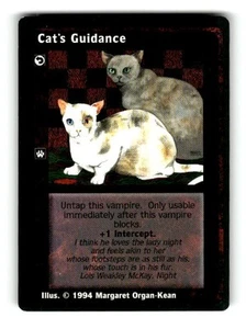 1994 White Wolf Jyhad Trading Card Game Cat's Guidance - Picture 1 of 4