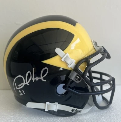 MINI CASCO AUTOGRAFIADO DE DESMOND HOWARD GANADOR DE HEISMAN MICHIGAN WOLVERINES Foto 1 de 4