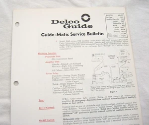 1965 Impala Cadillac Grand Prix Original GM Guide-Matic Service/Repair Info NOS - Picture 1 of 7